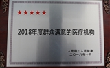 兰大二院喜获“2018年度群众满意的医疗机构”荣誉称号